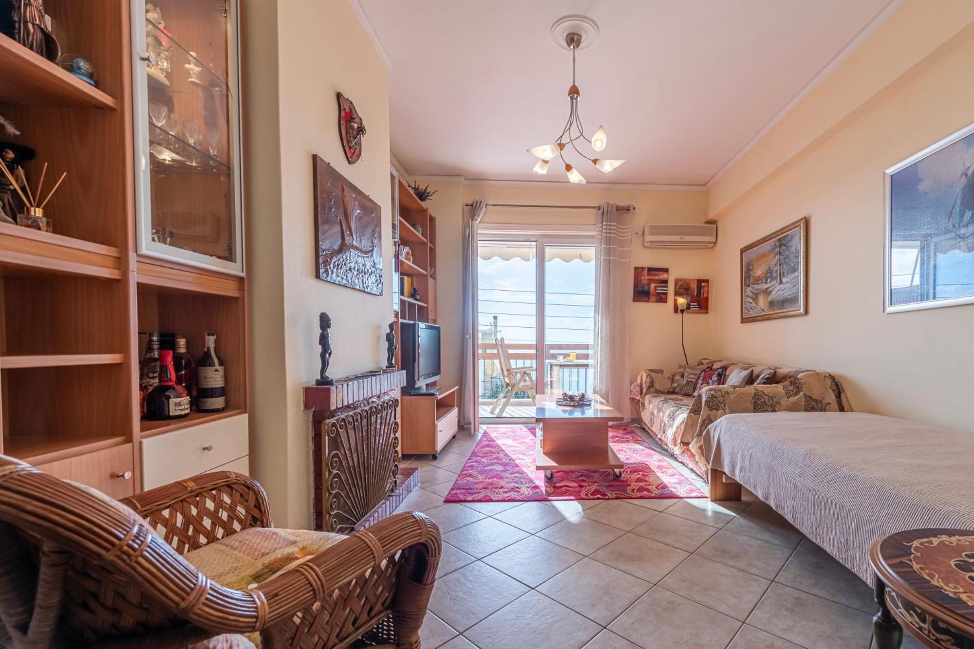 Sea View Apartment 100M From The Beach Saronida Esterno foto